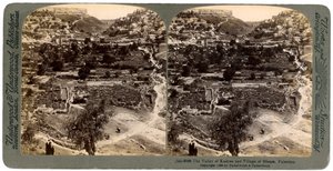 Das Tal von Kedron und das Dorf Siloam, außerhalb der Mauer von Jerusalem, Palästina, 1896