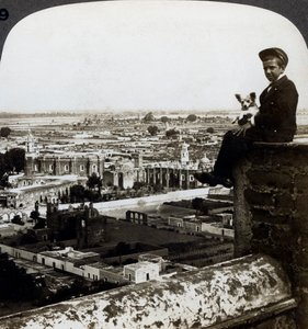 Blick auf Cholula, Mexiko