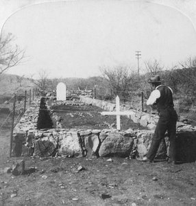 Wo die gefallenen Helden liegen, Fuß des Harts Hill, Colenso, Südafrika, Burenkrieg, 1901
