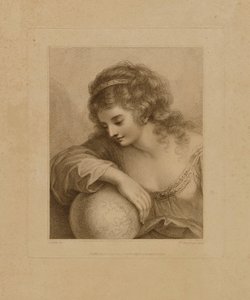 Mädchen mit Globus von Unidentified