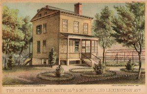 Das Carter-Anwesen zwischen der 35. und 36. Straße und der Lexington Avenue von Unidentified