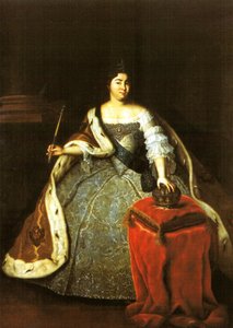 Porträt von Katharina I. von Russland von Unidentified painter label QS