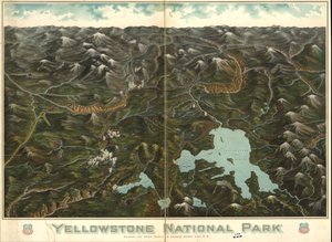 Nationalpark-Ausstellung, 1972. Auch über die Website der Library of Congress als Rasterbild verfügbar. 2 Kopien von Union Pacific Railroad Company