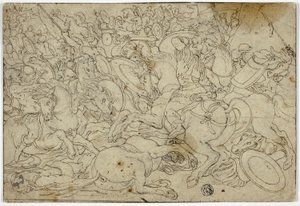 Alexander besiegt Darius in der Schlacht bei Issus von Unknown