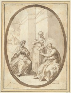 Christus im Haus von Martha und Maria von Unknown