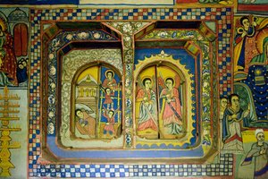 Debre Sina Maryam Kirche, Gorgora, Tana-See, Äthiopien, Afrika von Unknown