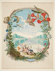 Feenszene mit Kolibris und Feen