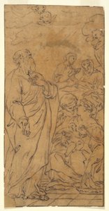 Heilige Familie und Heiliger (Geburt der Jungfrau Maria), in Rom, S. Giovanni in Fonte