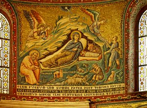 Mosaik in der Apsis mit der Geburt Christi