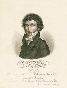 Niccolo Paganini - Porträt von Unknown
