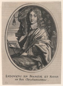 Porträt von Ludwig XIV., König von Frankreich und Navarra (Ludovicus XIV Franciae et Navarrae Rex Christianissimus) von Unknown