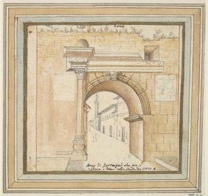 Portugiesischer Bogen in Rom von Unknown
