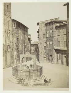 San Gimignano, Piazza Cavour cis della cisterna von Unknown