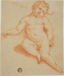 Sitzender Putto
