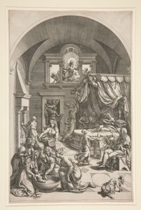Die Geburt des Heiligen Johannes des Täufers von Unknown