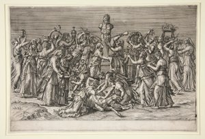 Das Opfer an Priapus von Unknown