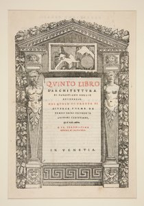 Titelseite zum Fünften Buch der Architektur