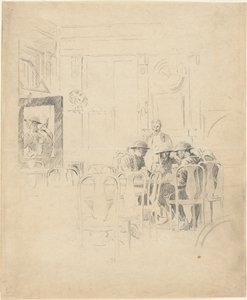 Ohne Titel (Soldaten in einem Café)