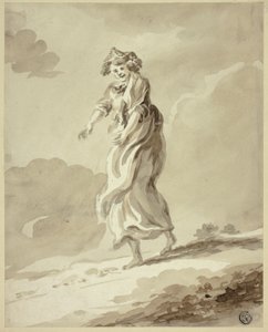 Wandernde Frau