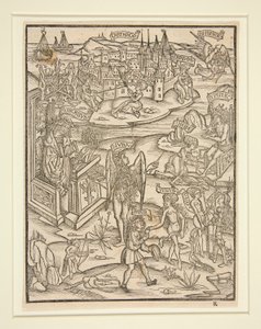 Holzschnitt aus der Straßburger Vergil, 1502