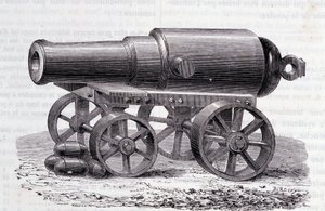 Ein Blakely-Gewehr - Die Blakely-Kanone auf der Londoner Expo (1862) von Unknown artist