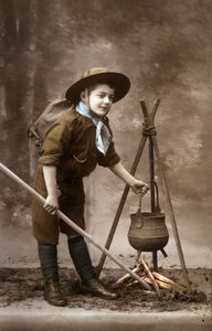 Ein Pfadfinder in den 1920er Jahren
