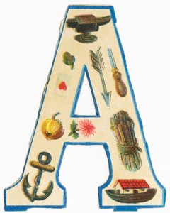 A: Amboss, Artischocke, Pfeil, Herz-Ass, Ahle, Apfel, Aster, Anker, Arche Noah, Spargel von Unknown artist