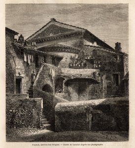 Eine Kloake hinter der Kapelle von San Crispino von Unknown artist