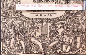 Ein Konzert (Detail). Frontispiz des Compendium der Musik von Adam Gumpeltzhaimer von Unknown artist
