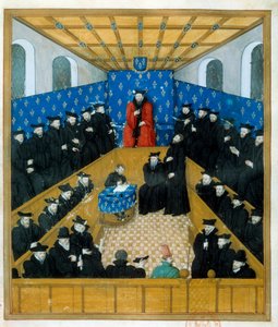 Ein Gerichtshof im 15. Jahrhundert von Unknown artist