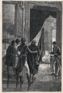 Eine Abordnung der Carbonari, der nationalistischen Geheimgesellschaft, wird Ferdinand I. der Beiden Sizilien (ehemals Ferdinand IV. von Neapel) 1820 vorgestellt von Unknown artist