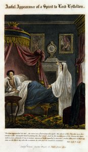 Ein Geist erscheint vor Lord Littelton, um seinen Tod anzukündigen. 1825. Bibliothek Morando, Mailand.