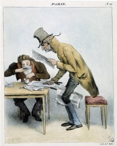 Ein Greifer des Momus-Kaffees in Paris - 1821, Carnavalet von Unknown artist