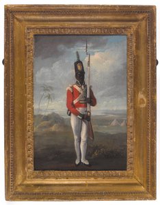 Ein Soldat des 8. Westindien-Regiments