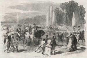Abd al Qadir (1808-1883), algerischer Freiheitskämpfer, mit Kriegsminister Alphonse Henri d