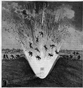 Unfallbedingte Explosion einer Kriegsgrube, Arras (Pas de Calais, 62), 6. Oktober