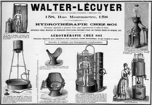 Werbung von 1889 für mobile Badeeinrichtungen, Marke Walter-Lecuyer von Unknown artist