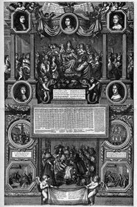 Almanach für das Jahr 1682, das die Geburt des Dauphins (Louis de France genannt der Große Dauphin) darstellt von Unknown artist