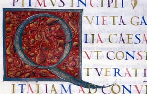 Alphabet: miniaturisierter Buchstabe Q