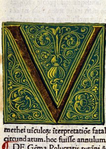 Alphabet: miniaturisierter Buchstabe V von Unknown artist