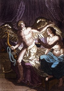Amor und Psyche. Gravur im „Dictionnaire d