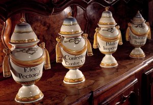 Apothekergefäße aus Fayence von Unknown artist