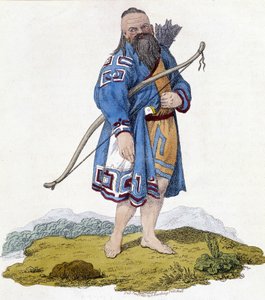 Bogenschütze einer russischen Bevölkerung. Illustration aus dem Jahr 1803