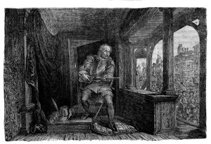 Ermordung von Jacques de Murray im 16. Jahrhundert, Halbbruder von Marie Stuart und unehelicher Sohn von Jakob V. von Schottland.