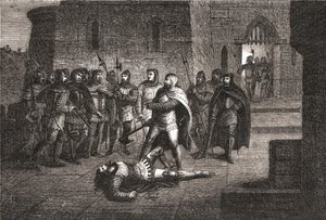 Ermordung von Etienne Marcel im Jahr 1358 - in „Die Geschichte Frankreichs“ von Henri Martin von Unknown artist
