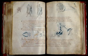 Astronomisches Manuskript F 9176, geschrieben in Lobbes, mit den Sternbildern der nördlichen Hemisphäre