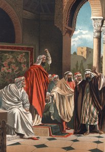 Averroes, arabischer Philosoph und Arzt (1126-1198). Aus „La Ciencia y sus Hombres“ von Louis Figuier. Barcelona 1881. von Unknown artist