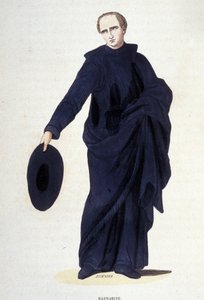 Barnabit. Gravur aus einem Album über religiöse Orden, Paris
