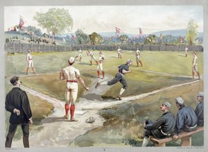 Baseballspiel von Unknown artist