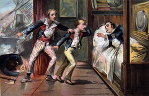 Schlacht am Nil - Schlacht von Aboukir - Tod von Luce und Giocante de Casabianca (Luc-Julien-Joseph Casabianca)
